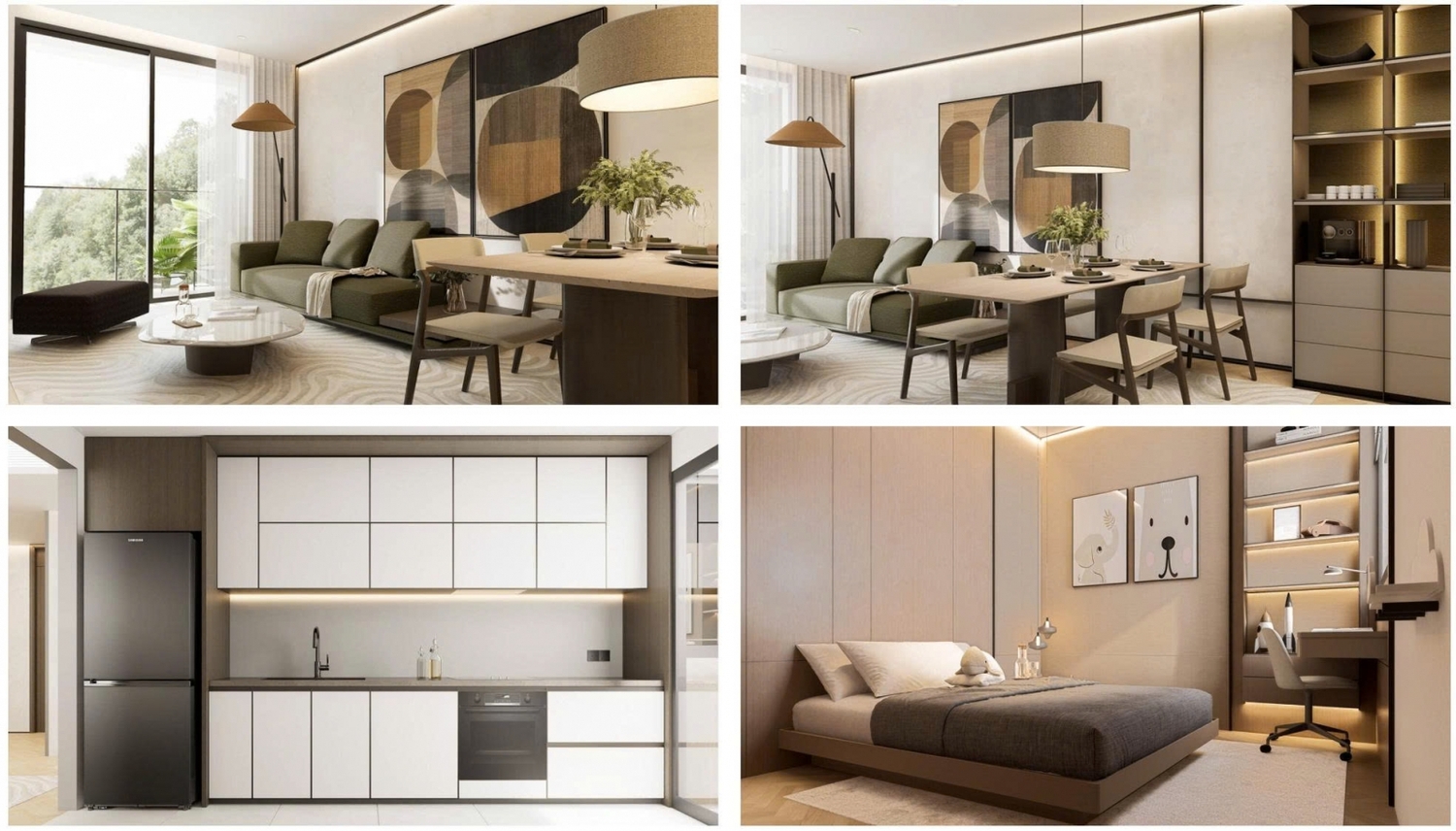 Trang chủ 88 Nội thất bàn giao căn hộ Taseco Trung Văn