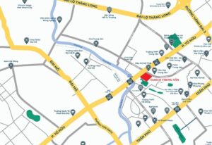 Kết nối vùng từ vị trí Taseco Trung Văn